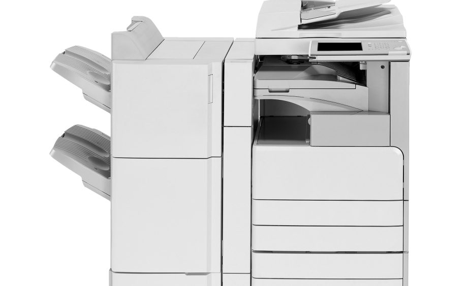 multifunction laser printer isolated